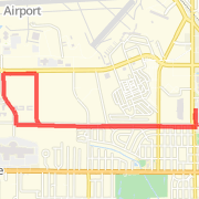 4.9 mile semi loop from Residence In