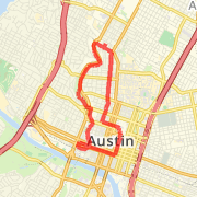 A 6.22 mi Run / Jog mapped on Thu May 09 2013