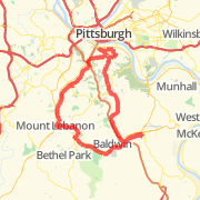 Pittsburgh 25 mile Mt Washington Loop