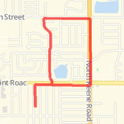 A 2.28 mi Run / Jog mapped on Fri May 10 2013