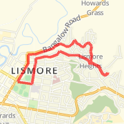 Lismore Heights - down Donnans Rd, up High Street