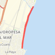 Playa Morro de Goss Run route image