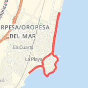 Morro de Goss   Playa de la concha y hasta el 4º pivote Run route image