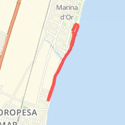 Vuelta corta a Marina D'or Run route image