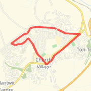 Tonteg 2.5 mile Run route image