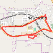 A  route mapped on Mon May 13 2013