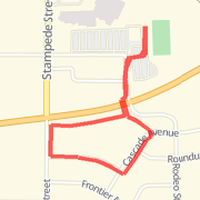 A  route mapped on Mon May 13 2013