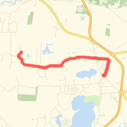 A  route mapped on Mon May 13 2013