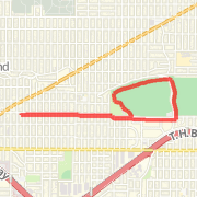 around golfcourse &amp; back