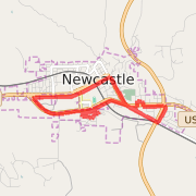 A  route mapped on Tue May 14 2013