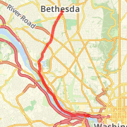 Georgetown to Bethesda Metro, 7.5 miles