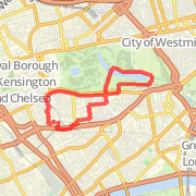 Around Hyde Park Lake and back down xroad
