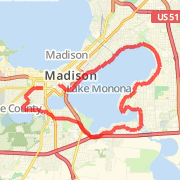 15 miles around lake menona and near the zoo