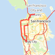 60 mi GGP, Lake Merced, Great Highway, Presidio