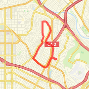 down Sunset to Silverlake Blvd, one lap around Silverlake