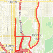 Balboa Park 5 mile run