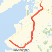 Quick dash on major roads Ballyshannon to Donegal