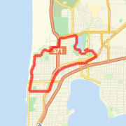 Beach Route via Alfred Road incl Graylands Road 10.58km