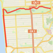 GG Park to Great Hwy to Sloat and back