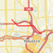 UofH Downtown, Heights Bike Trail, White Oak Bayou, Spring, White Oak Drive & back 