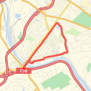 A 5.27 mi Run / Jog mapped on Tue May 21 2013
