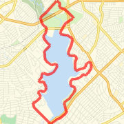 White Rock Lake with Winstead &amp; Flagpole Hills