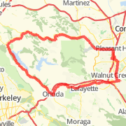 walnut creek- pleasant hill - martinez - orinda loop