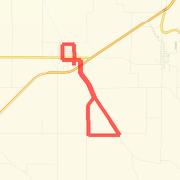 9 Miles Starting Athena City Park Run route image