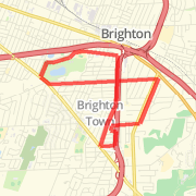 Bike route around Cobbs Hill Park