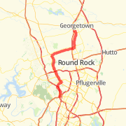 Sams Route from Georgetown to the #3