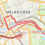 2008_04_04 Melbourne 6k run - office to Yarra River, Southbank, rtn northbank loop
