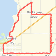 5.0 mi run on 6/1/2013 Run route image