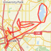 Tour Dallas bike race (route not accurate)