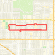 Jasmine Walk, to 78th and to Clinton Park