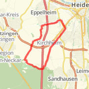 15 KM Eppelheim > Heidelberg> Ofterheimerwald