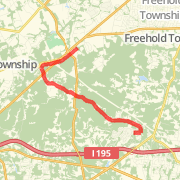 13 miles (around Moms house)