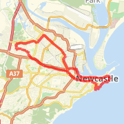 25K run - beach and back