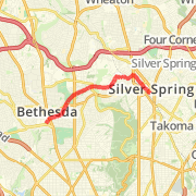 Silver Spring -> Bethesda on Capital Crescent