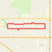 Jasmine to 79th to Clinton Park to Home