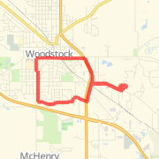 McConnell Road short loop in neighborhood and back via raintree park