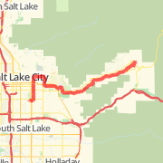 Top of Emigration 13 miler Run route image