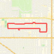 Jasmine to 79th to Clinton Park to Home / Alt