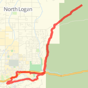 Ranger Station to Green Cyn. Up hill to Forest Boundary Signs and down to Island Fishbowl and back t