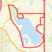 Around Medicine Lake  w/park twice-11 mile route