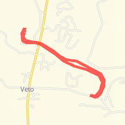 A 3.41 mi Sport / Other Activity - Kayak mapped on Fri Jun 14 2013