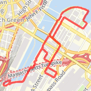 A 3.25 mi Run / Jog mapped on Sun Jun 16 2013