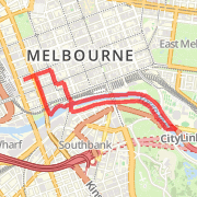 2008_04_08 Melbourne 6k run - office to Yarra northbank, rtn via Southbank loop
