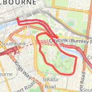 Southbank_Tan_run#1 Run route image