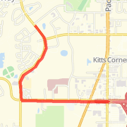 Start @ lafitness 4 mi via 1st Ave