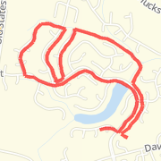 Ran 3.05 mi on Davis Lake 5K